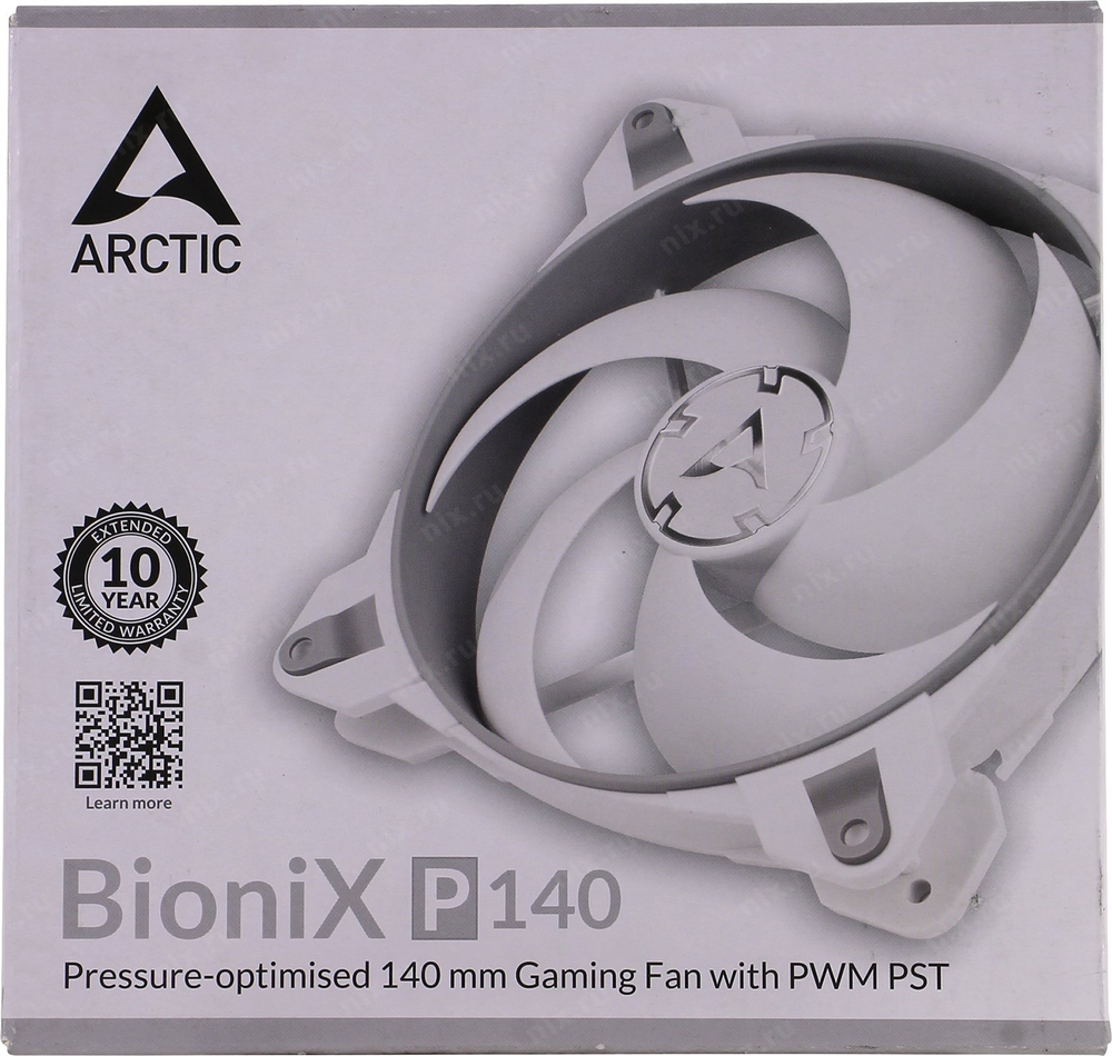 Вентилятор Arctic &lt;ACFAN00160A&gt; BioniX P140 Grey/White (4пин, 140x140x28мм, 200-1950об/мин)