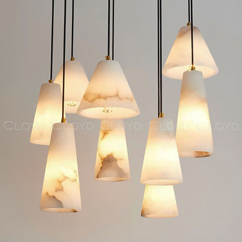 Подвесной светильник Cloyd ANNEX P1 / выс. 25 см - алебастр - латунь (арт.12352)