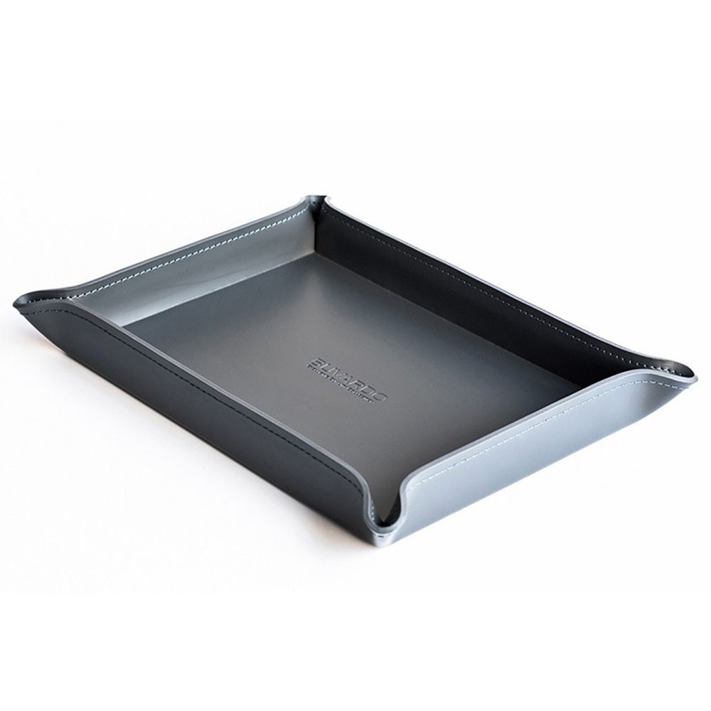 Лоток A4 фигурный из двухслойной кожи Cuoietto с металлической вставкой (TBCMetA4fig) 4