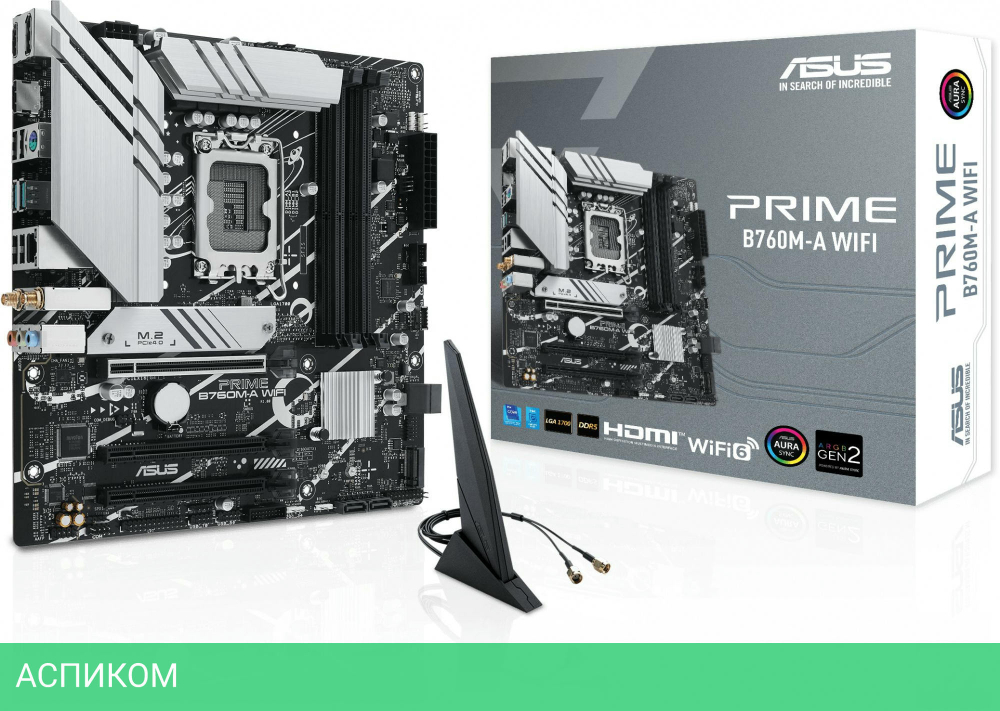 Материнская плата ASUS Prime B760M-A WiFi (90MB1EL0-M1EAY0)