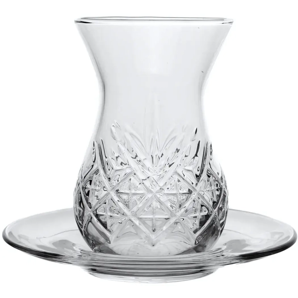 Чайный набор 12 предметов «Таймлесс» (6стаканов 170мл+6блюдец 12см) 950094B