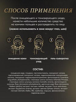 Инновационная гель-сыворотка для лица CHIECO Face Gel С от GINZA TOMATO, 50 мл