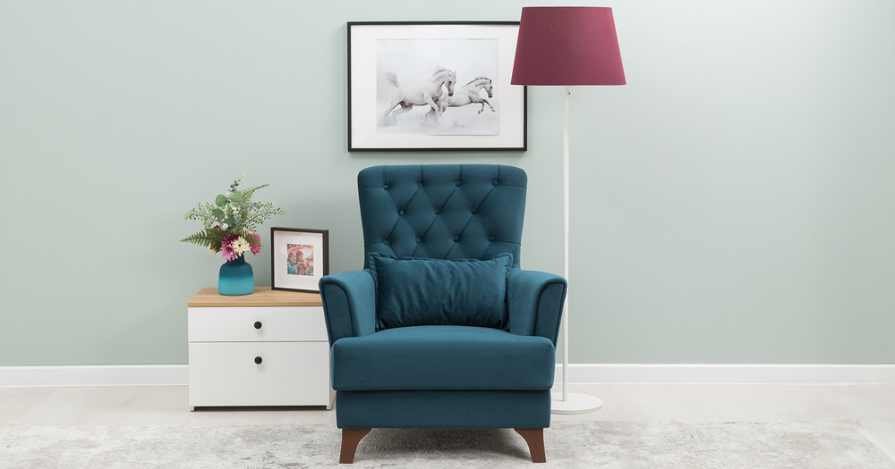 Ирис кресло для отдыха (темно-синий)