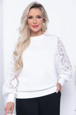 Джемпер трикотажный Арабелла (белый) Б14424-5М LT Collection