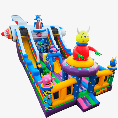 Коммерческий батут "Космические зверята" 12*6*6 м