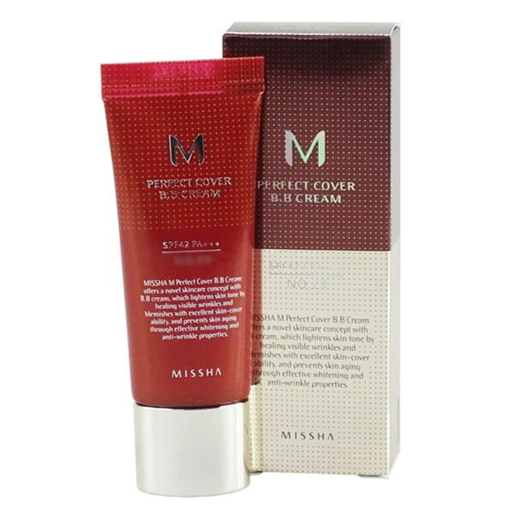 ВВ крем Missha Perfect Cover SPF42/PA+++ (№13 - Очень светлый беж), 20 мл