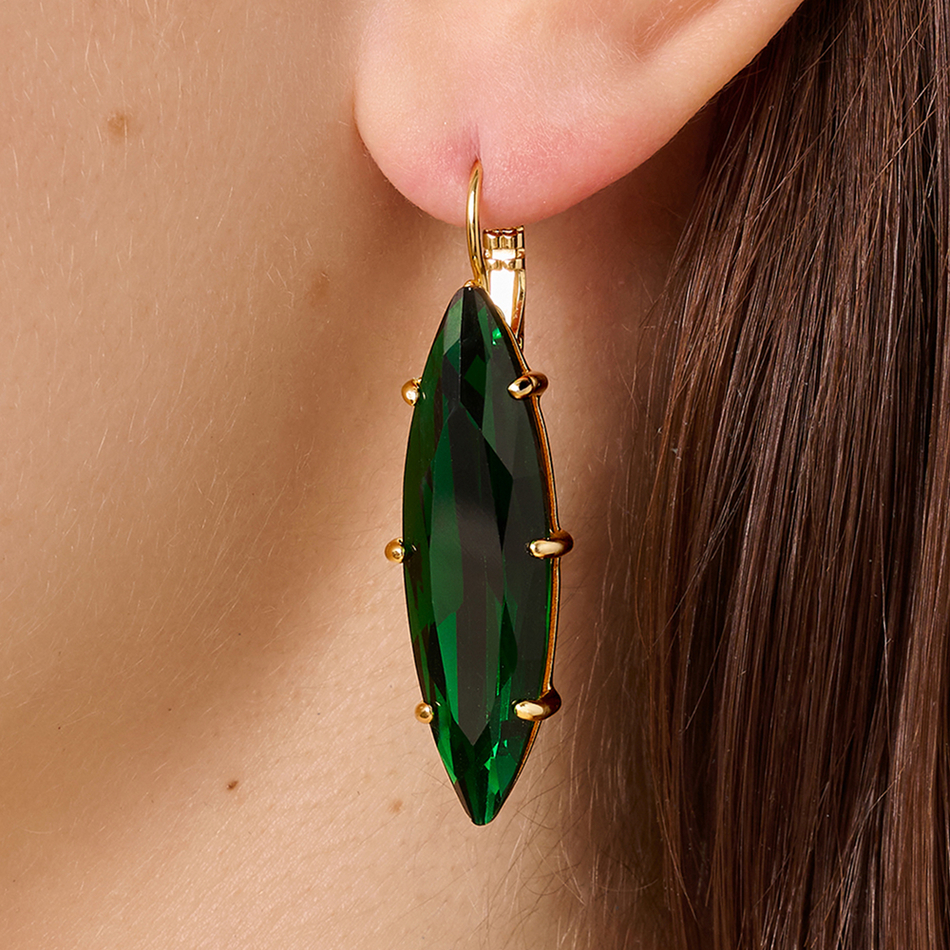 Серьги Dyrberg Kern KALAY SG EMERALD GREEN 470007