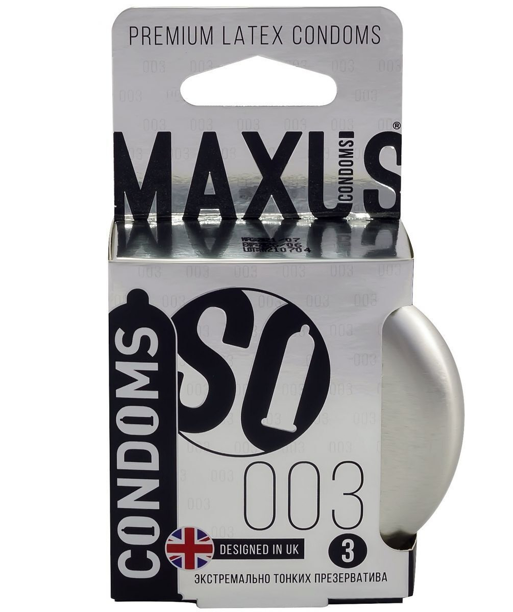 Презервативы MAXUS 003 №3 в железном кейсе, экстремально тонкие, 3 шт