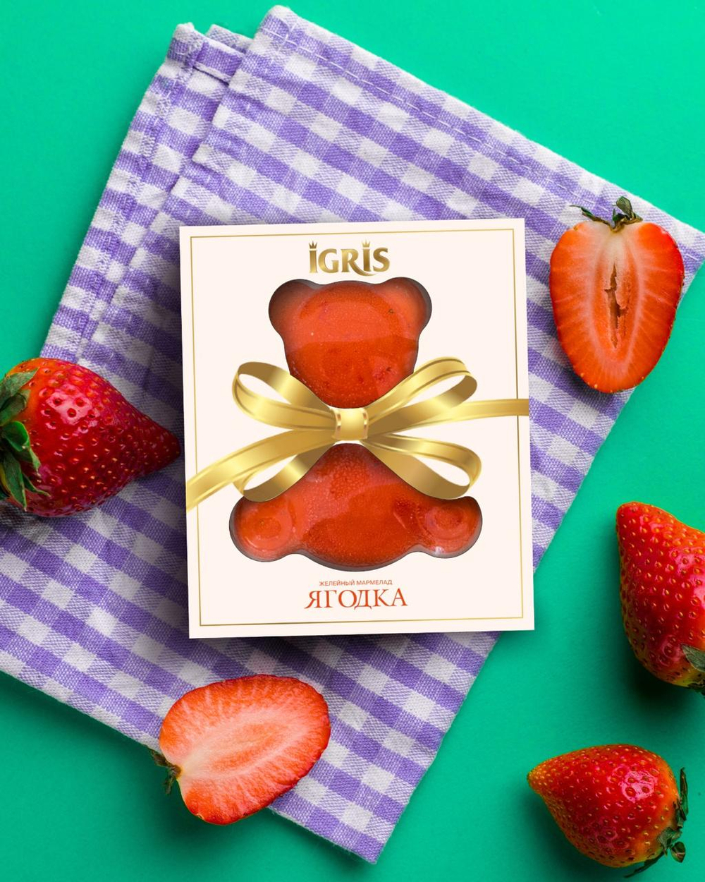 Мармелад желейный "Ягодка" 100 грамм
