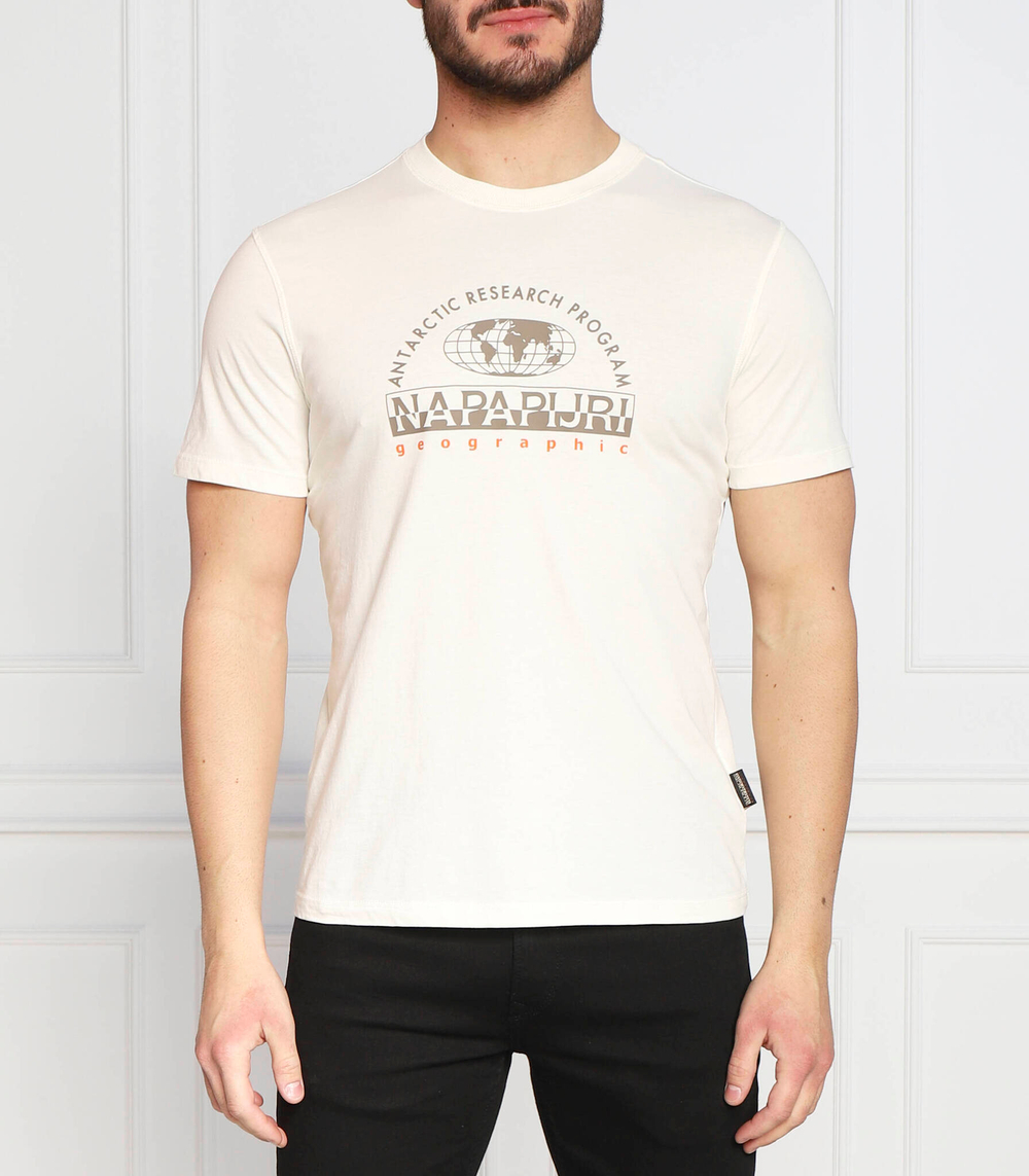 футболка s-macas ss Napapijri - бежевый(NP0A4H2H)