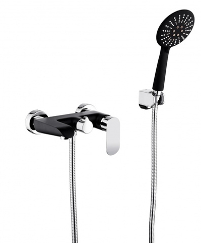 22032-C Смеситель од. для ванны (ЧЕРНЫЙ) GANZER  (10/1шт)