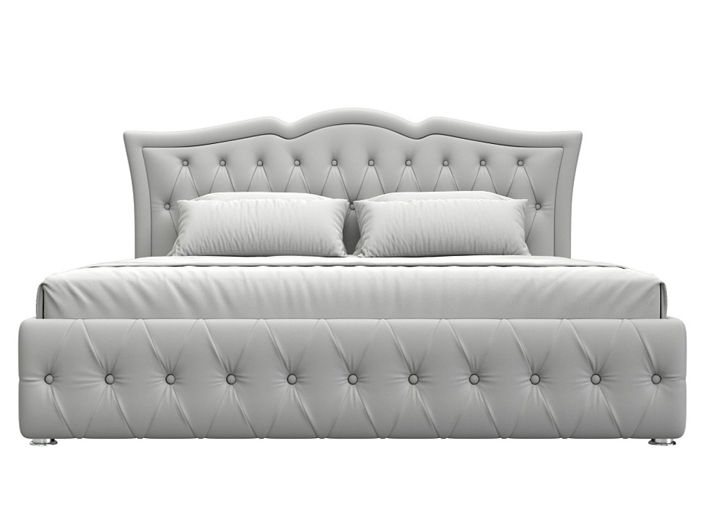 Кровать интерьерная Герда 180, Белый, Экокожа, 108354