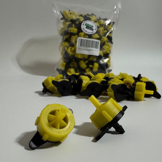 Капельница компенсированная разборная, Желтая, 2л/ч - 0,8-3,2 bar (PCT0102)