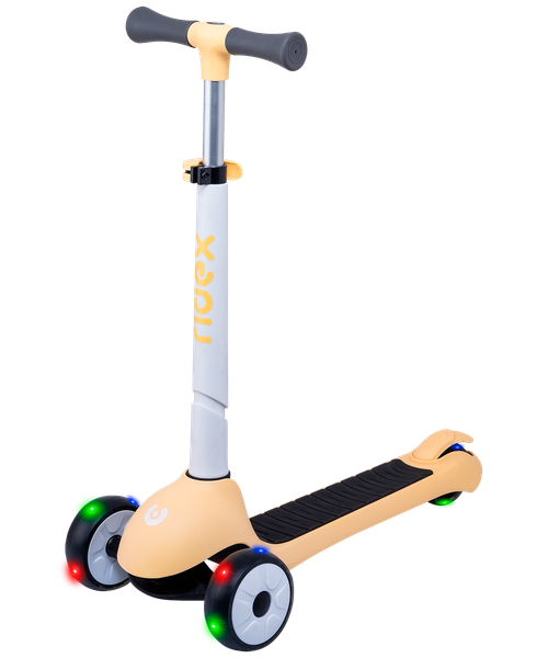 Самокат детский 3-х колесный RIDEX Motley, 120/90 мм, белый/персиковый