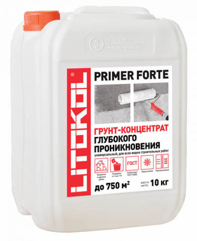 Грунтовка PRIMER FORTE 10 кг, Litokol