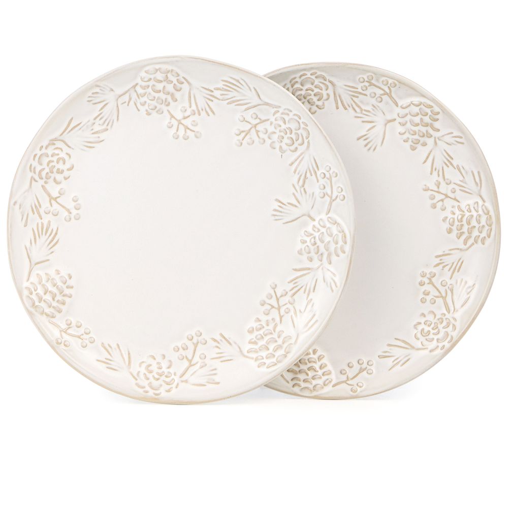 НАБОР ТАРЕЛОК ЗАКУСОЧНЫХ КОЛЛЕКЦИЯ "PINE CONES", 2 ШТ. / 20,7*2,5 СМ