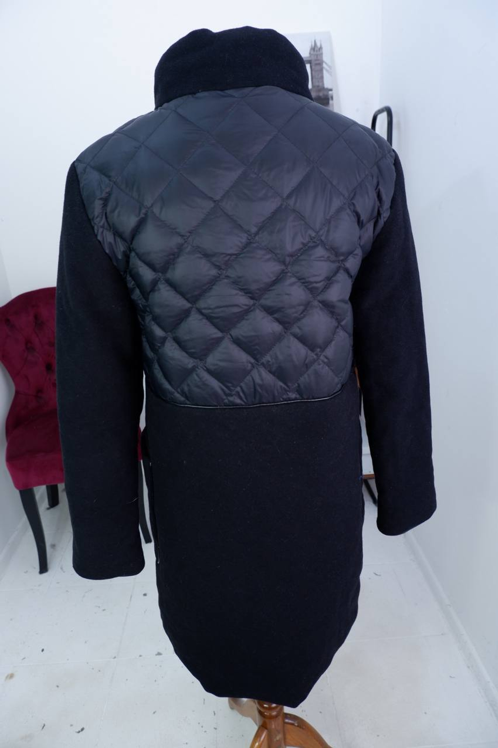 Пальто Korpotwo интересного дизайна с шерстью и кашемиром в составе 44 размер