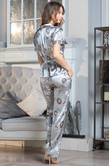 Комплект брючный 2 предмета Mia-Amore PARIS PIONS ПАРИЖ ПИОН 8994 серый