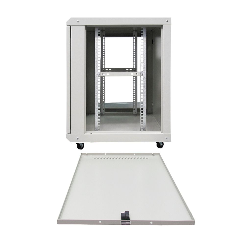 Шкаф настенный с полкой 19`` 12U ST-NCP12U600 (серый) 12U 2-х секционный, 530*600, перфор. дверь