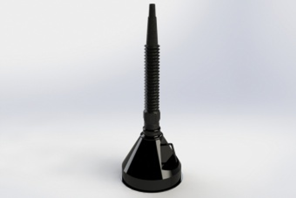 Воронка OKTAN для ГСМ, чёрный-жёлтый, 135 мм