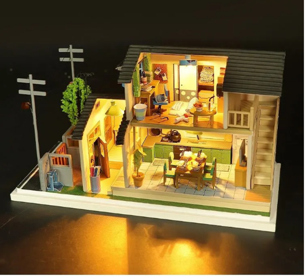Интерьерный конструктор Hobby Day MiniHouse «Загородный дом», румбокс 9860985