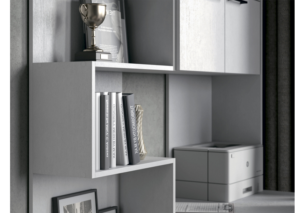 Компьютерный стол Woodville Эльброни правый белый