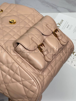 Рюкзак Dior Caro женский пудрово-розовый