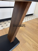 Кухонный раздвижной стол "Прадо", черный мрамор