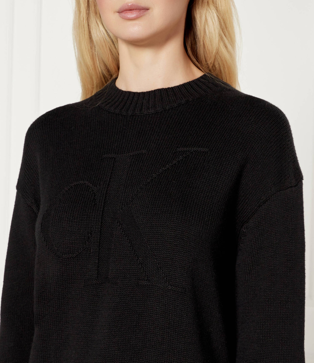 Свитер INTARSIA Calvin Klein Jeans - черный(J20J224224)