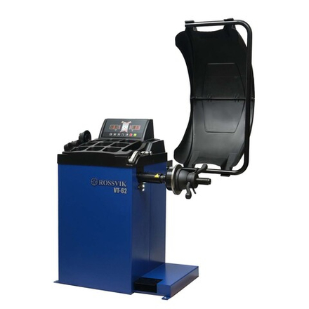Станок балансировочный ROSSVIK VT-62 NEW (электронная линейка, автостоп, LASER, LED) RAL5005 СИНИЙ