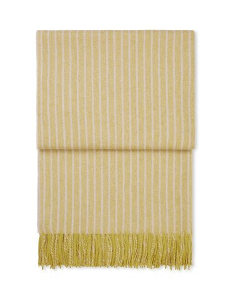 Плед 130х200 Elvang Stripes желтый