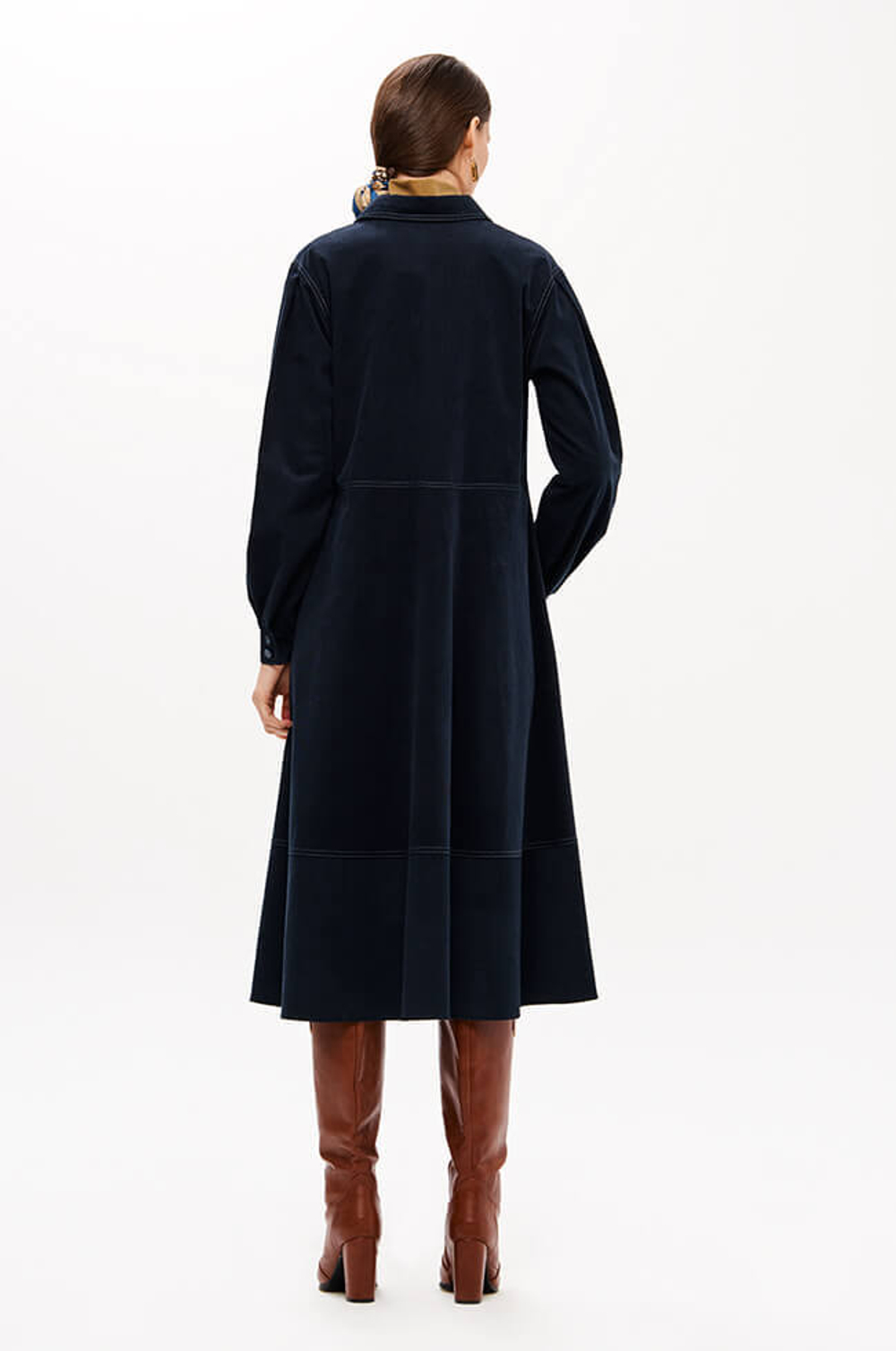 51697 Платье женское (темно-синий)