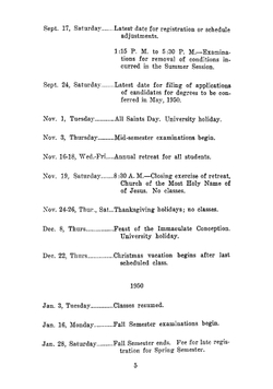 Arts & Sciences Bulletin. 1949-50 | New Orleans