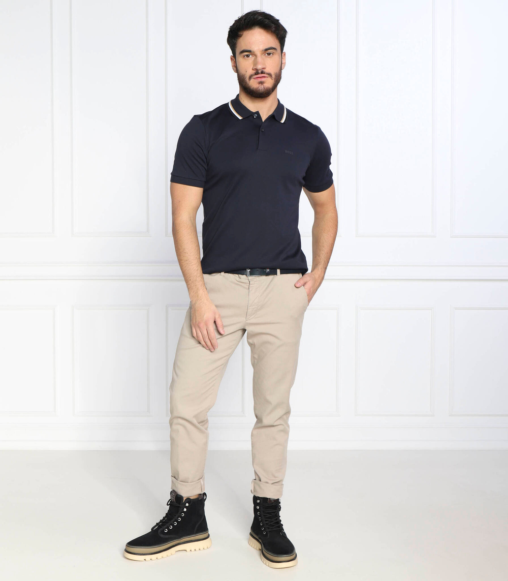 Поло Penrose 38 BOSS BLACK - темно-синий(50469360)