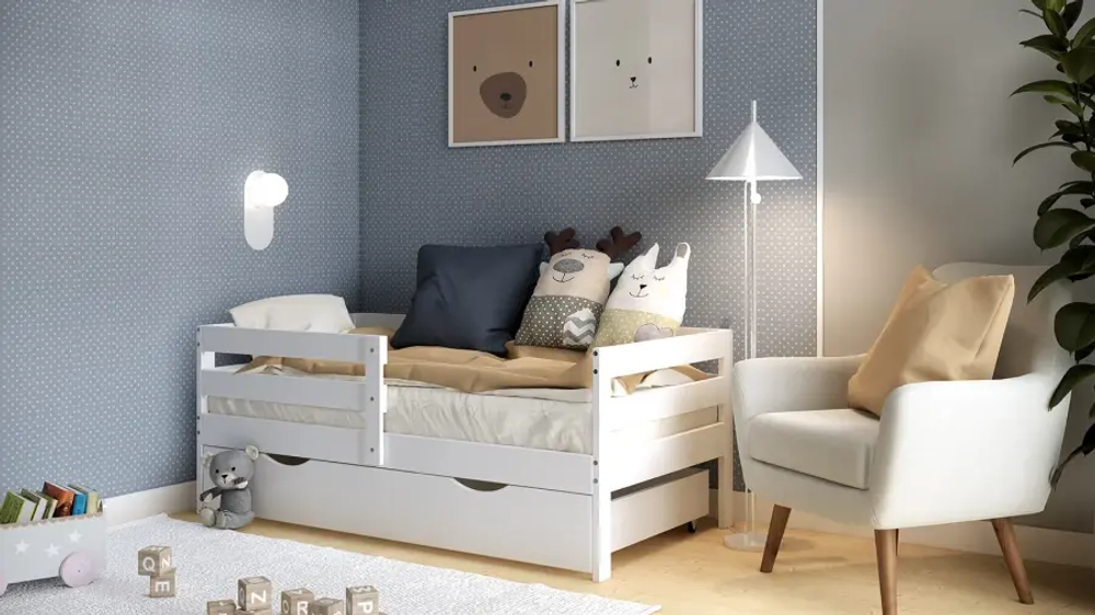 Ящик под кровать детскую - аналог IKEA / ОШ/ИКЕА 80х160 см, белая