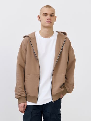 Худи зип без начеса (какао)