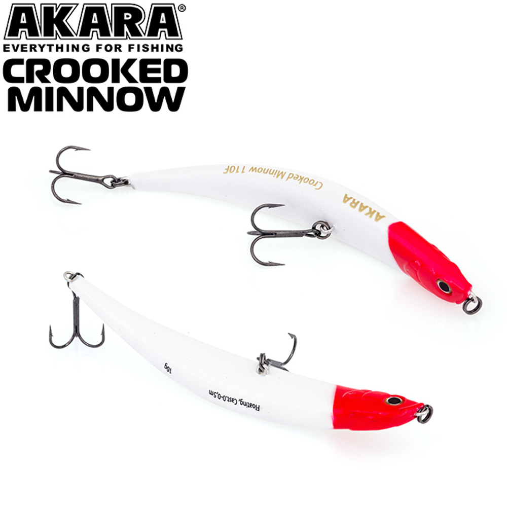 Воблер Akara Crooked Minnow 110F 10 гр. (5/14 oz 4,3 in) A1