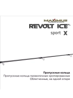 Зимняя удочка для рыбалки REVOLT ICE SPORT X 302XH, 0,75м,