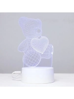 Светильник сенсорный «Мишутка» LED 7 цветов USB/от батареек