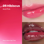 Hince, Raw Glow, гель-краситель для сияния кожи, R005 гибискус, 4 мл (0,13 жидк. унции)
