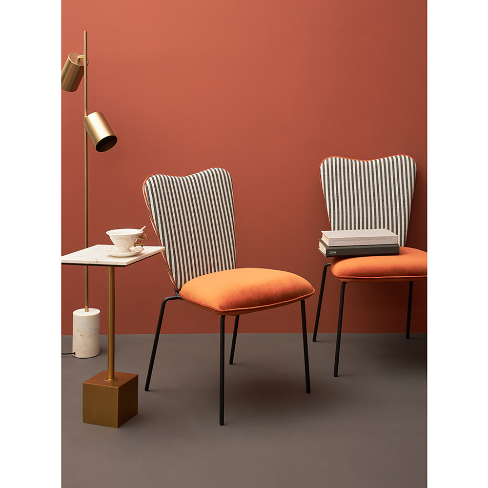 Стул Bergenson Bjorn Pompadour, велюр, терракотовый