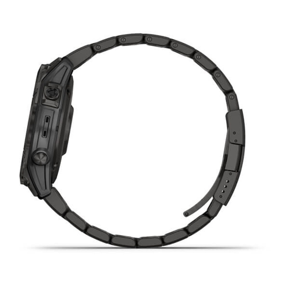 Garmin Fenix 7 Sapphire Solar Титан DLC Carbon Grey с вентилируемым титановым ремешком Carbon Grey DLC 47 мм (010-02540-39)