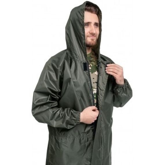 Плащ Helios ветровлагозащитный, р.48, цв. зеленый