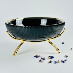 Lenardi 163-071 Фруктовница 25см на подставке MULTICOLOR в под.уп.(х8)Фарфор