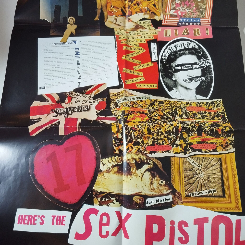 Винтажная виниловая пластинка LP Never Mind The Bollocks Here's The Sex Pistols (UK 2007) (Poster) 30th Anniversary Edition