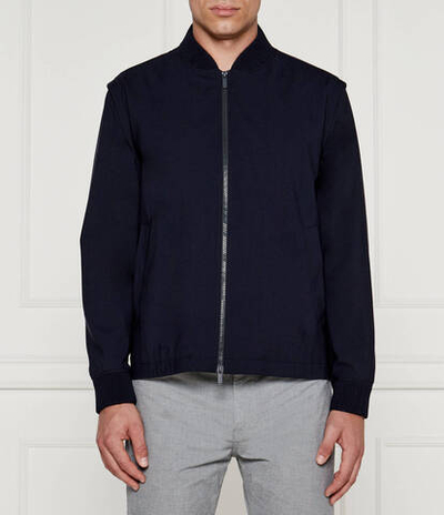 Хлопковая куртка 2в1 BOSS BLACK - темно-синий(50521572)