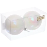 Новогодние шары 8 см (набор 2 шт) «Жемчуг», Перламутр