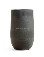 Кашпо TREEZ ERGO - серия Graphics - Высокая округлая чаша - Окись с медной патиной