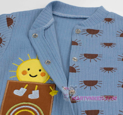 комплект комбинезон -шапочка Солнышко "лапша" 4914