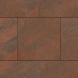 Тротуарная плитка КВАДРАТ 500х500 мм - Листопад гладкий Клинкер